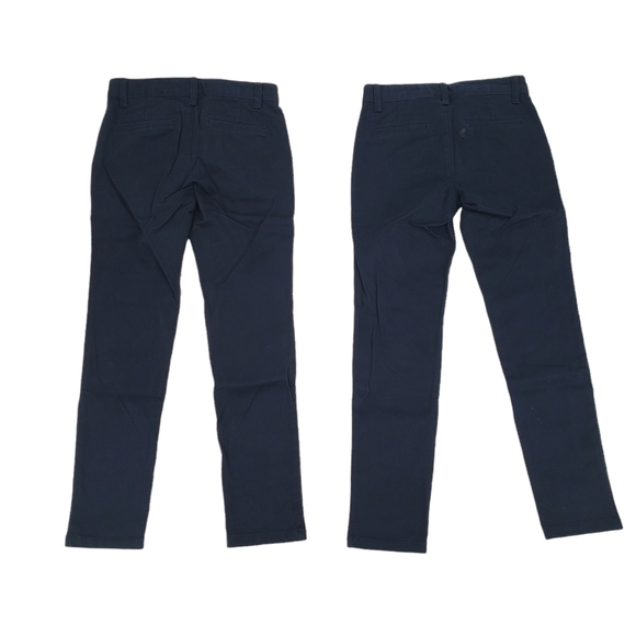 NWT Cat & Jack Girls School Uniform Pants Size 8 - Two Pack Fighter Pilot Blue - Picture 2 of 7